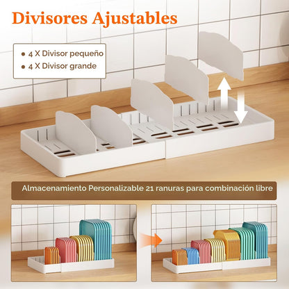 Lifewit Organizador de armario de cocina para tapa de condensador d...