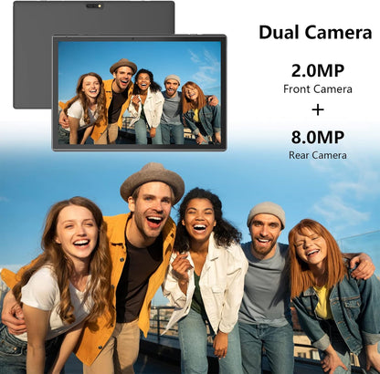 Tableta Android de 10 pulgadas con estuche Stylus Android 15 Tablet...