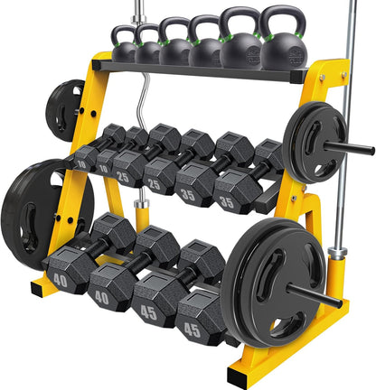 Kipika Soporte para Mancuernas de Servicio Pesado de 3 Niveles Mult...