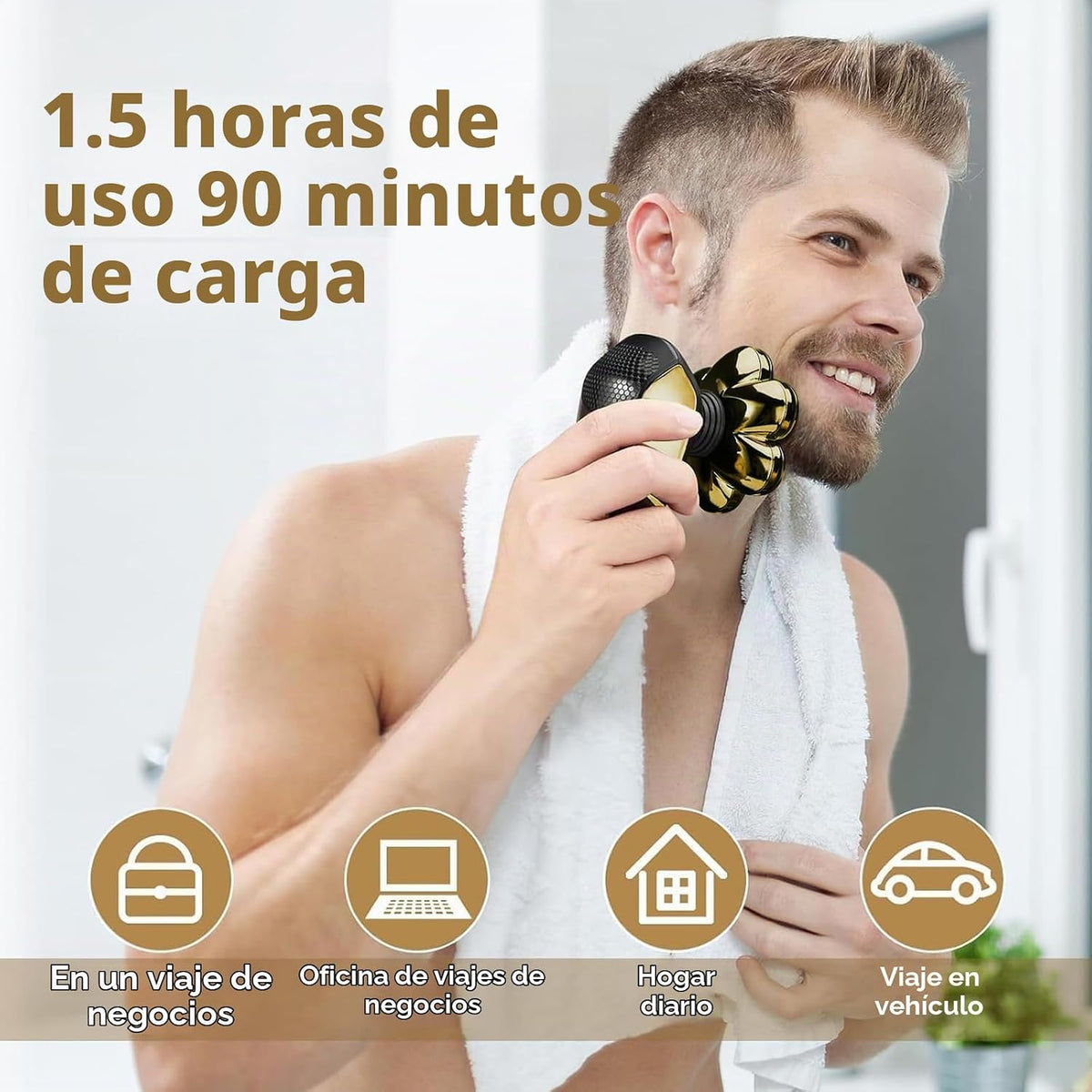 SHPAVVER Afeitadoras de cabeza para hombres calvos: kit de aseo imp...