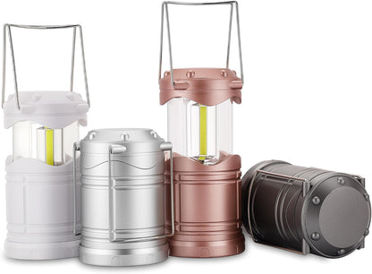 Lichamp Linterna de camping LED, paquete de 4 linternas alimentadas...