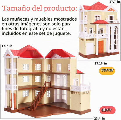 BananMelonBM Kid Toys Family Cozy Cabin Country Home Playset | Mueb...