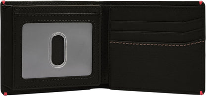 Fossil Billetera plegable para hombre, Sport Tourer negro, talla única