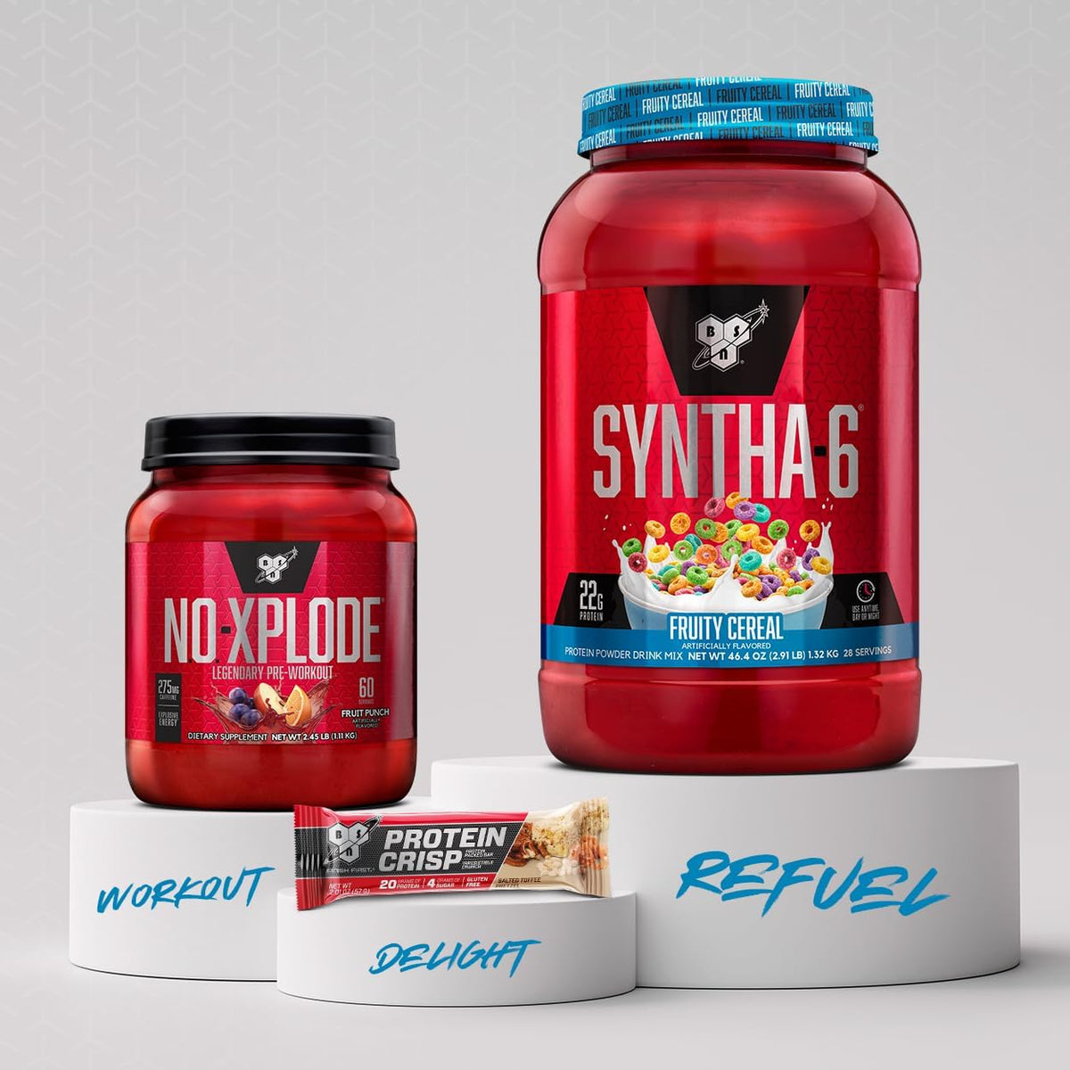 BSN SYNTHA-6 Proteína en polvo premium, cereales afrutados, 28 porc...