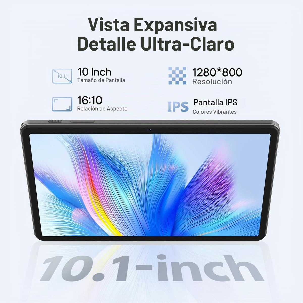 Tablet Android 16 de 10 pulgadas con teclado, 16 GB de RAM + 32 GB,...