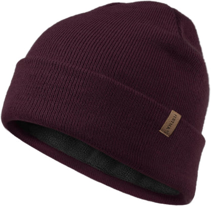 FURTALK Gorro de invierno con forro polar para hombre, doble capa,...
