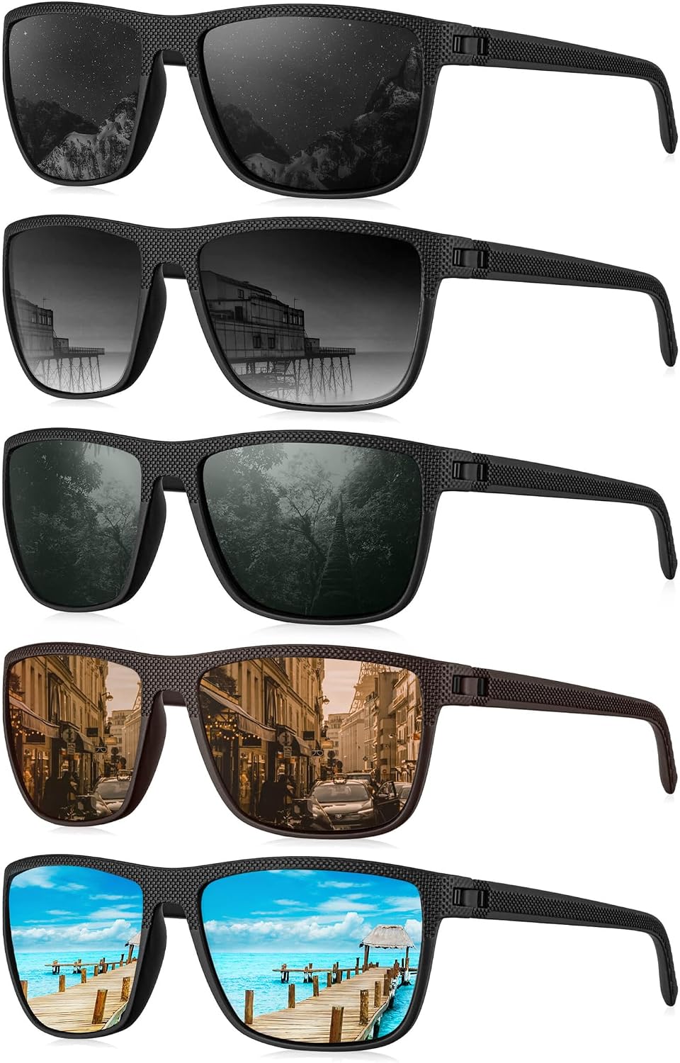 KALIYADI Gafas de sol polarizadas para hombre, gafas de sol clásica...