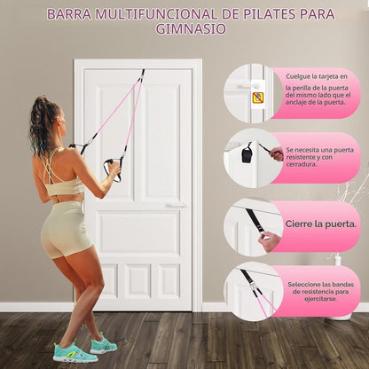 Kit de barra de pilates Bbtops con bandas de resistencia, barra de...