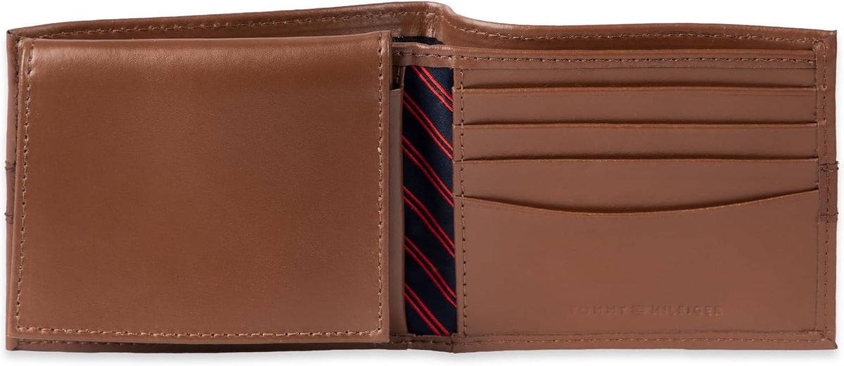 Tommy Hilfiger Cartera Passcase para hombre con ventana de identifi...