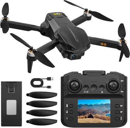 Dron plegable G5 con cámara 1080P para adultos y niños | Controlado...