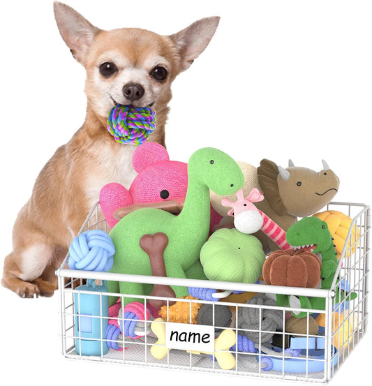 Kaiferty Cesta indestructible de juguetes para perros, caja pequeña...