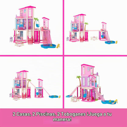 Barbie Casa de muñecas Dreamhouse | 43" de alto, ascensor, 9 ár...