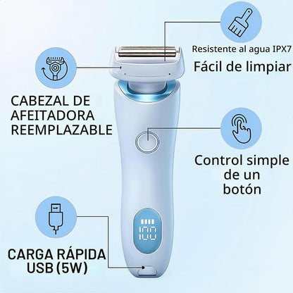 Livora - Afeitadora eléctrica para mujer, maquinilla de afeitar ina...