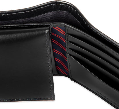 Tommy Hilfiger Cartera Passcase para hombre con ventana de identifi...