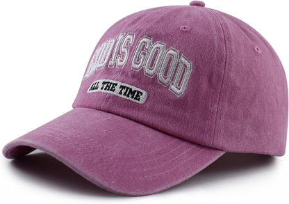 VIPCapz Gorra de béisbol con texto en inglés "God is Good All T...