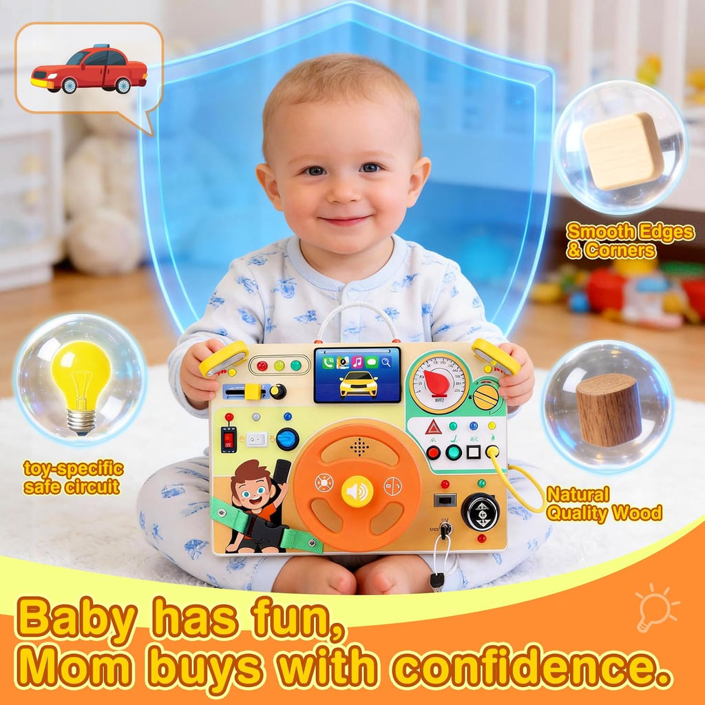 Grarain Tablero de actividades para niños pequeños \u2013 Juguete e...