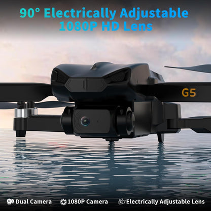 Dron plegable G5 con cámara 1080P para adultos y niños | Controlado...