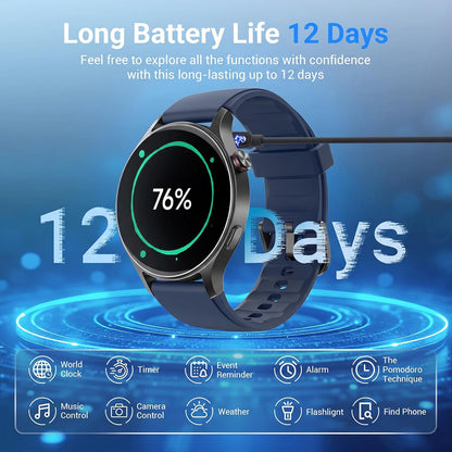 Fitpolo Reloj inteligente para hombres y mujeres, rastreador de act...
