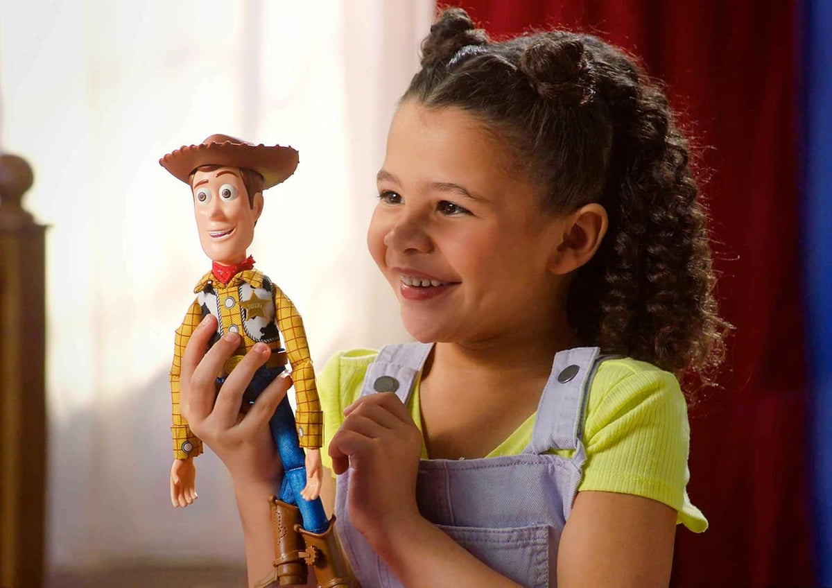 Mattel Disney Pixar Toy Story Muñeca de acción de Woody que habla y...