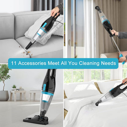 Intercleaner - Aspirador con cable, 15 KPa de potente succión con m...