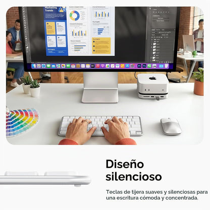 Satechi Slim EX1 Teclado Inalámbrico, Teclado Compacto para Mac, Wi...