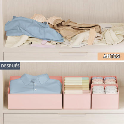 DIMJ Organizador de cajones para ropa, paquete de 26 unidades, orga...