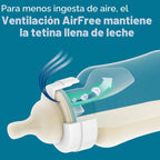 Philips Avent - Biberón anticólicos con ventilación AirFree, flujo...