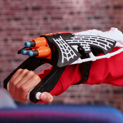 Spider-Man Marvel Symbiote Tri-Shot Blaster &amp; Mask, guantelete...