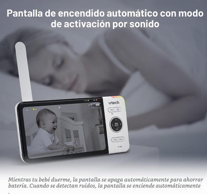 VTech VM818HD Monitor de bebé con video HD de 5 pulgadas y 720p | S...