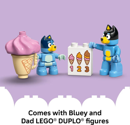 LEGO DUPLO Bluey Ice Cream Trip with Bluey - Juguete para niños peq...