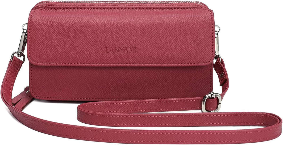 Lanyani Cartera Cruzada RFID con Correa de Muñeca y Bolsillo para T...
