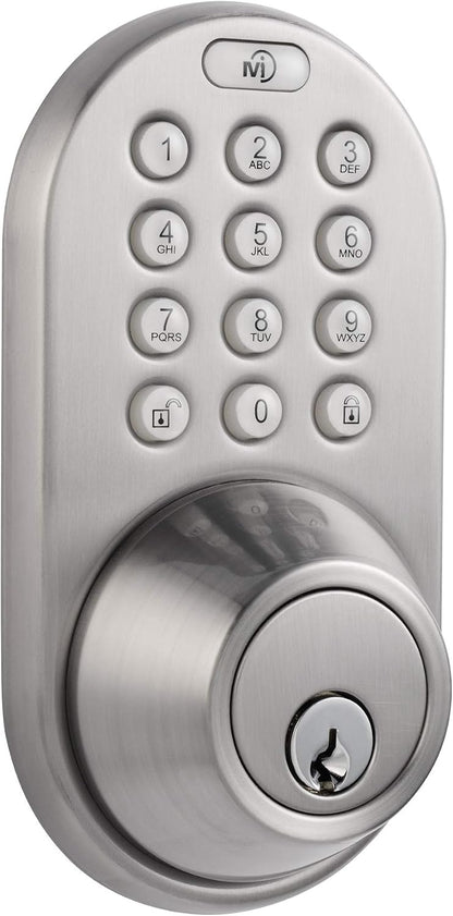 MiLocks TF-02SN Cerradura de puerta de entrada sin llave con teclad...