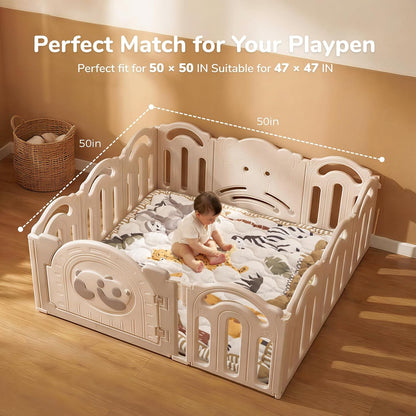 Momcozy Alfombra de juego para bebé para piso, alfombra gruesa de c...