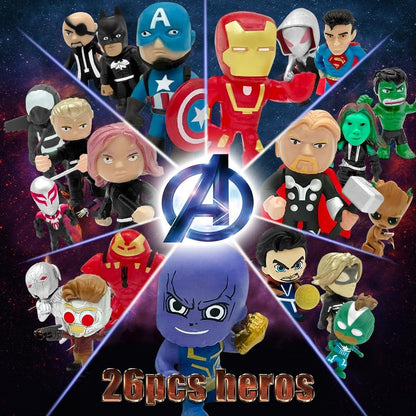 DLOCVN Mini Juguetes de Superhéroes, 26 Piezas Minifiguras Pequeñas...