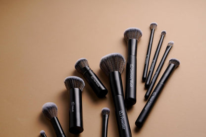 Brochas de maquillaje profesionales BS-MALL con estuche de viaje, b...