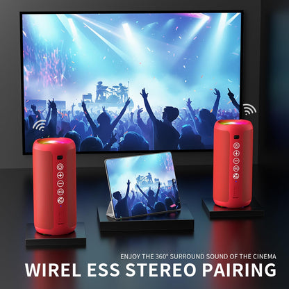 Ortizan Altavoz Bluetooth portátil, impermeable IPX7, inalámbrico,...