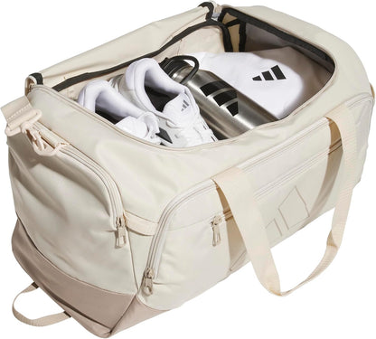adidas Defender - Maleta deportiva, color beige y caqui (Crystal Li...