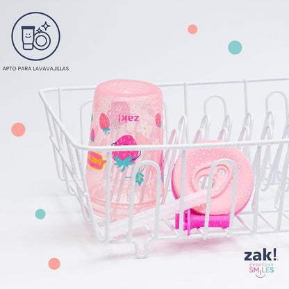 Zak Designs - Juego de vasos Baby Shark Kelso de 15 onzas, tapa de...