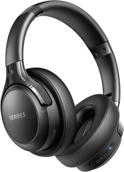BERIBES Auriculares Bluetooth sobre la oreja Auriculares estéreo |...