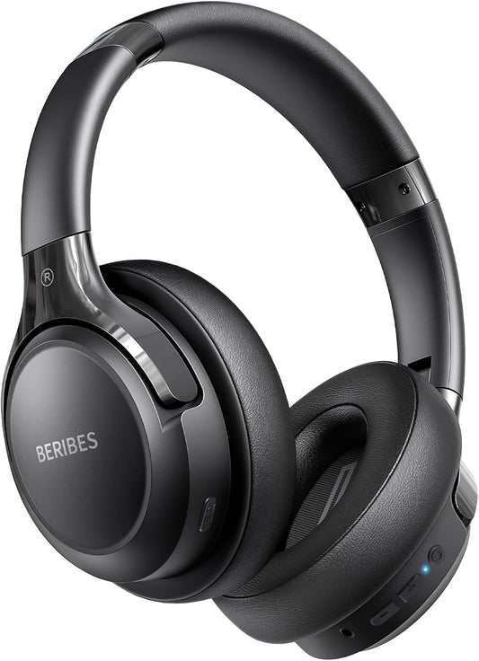 BERIBES Auriculares Bluetooth sobre la oreja Auriculares estéreo |...