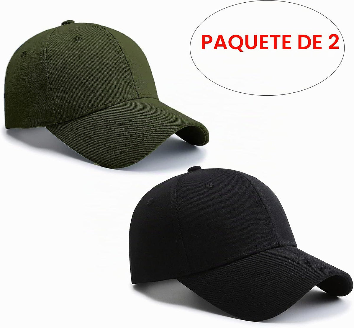 PFFY 2 paquetes de gorra de béisbol Golf Dad Hat para hombres y muj...