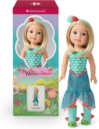 American Girl WellieWishers - Muñeca Camille de 14.5 pulgadas con l...
