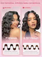 SHEGLAM - Ondulador de cabello ondulado de playa (rosa, 1 pulgada)