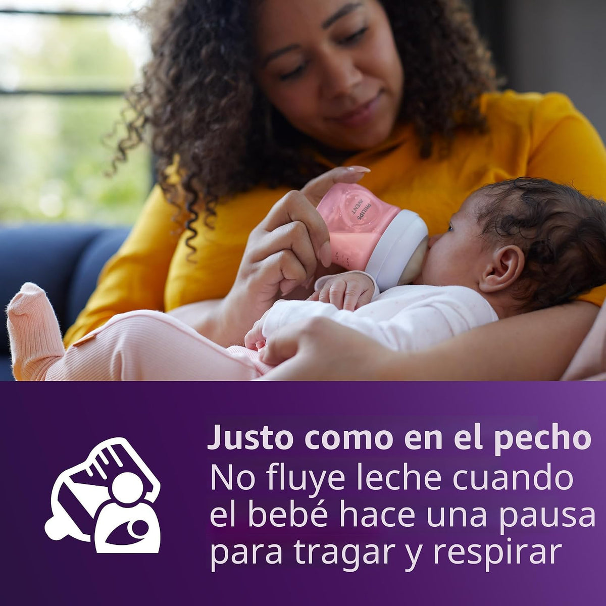 Philips Avent Biberones naturales, flujo lento, 4 onzas, sin BPA, p...
