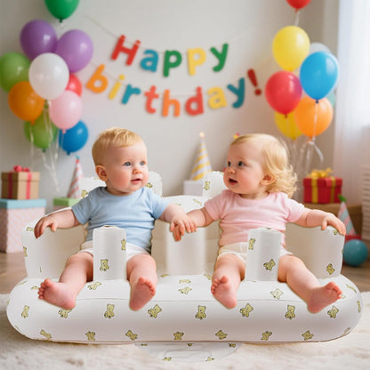 EKEPE - Asiento de bebé inflable, silla de bebé con asiento doble p...