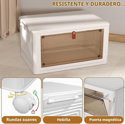 YFXCVSL Contenedores de almacenamiento de plástico de 4 niveles con...