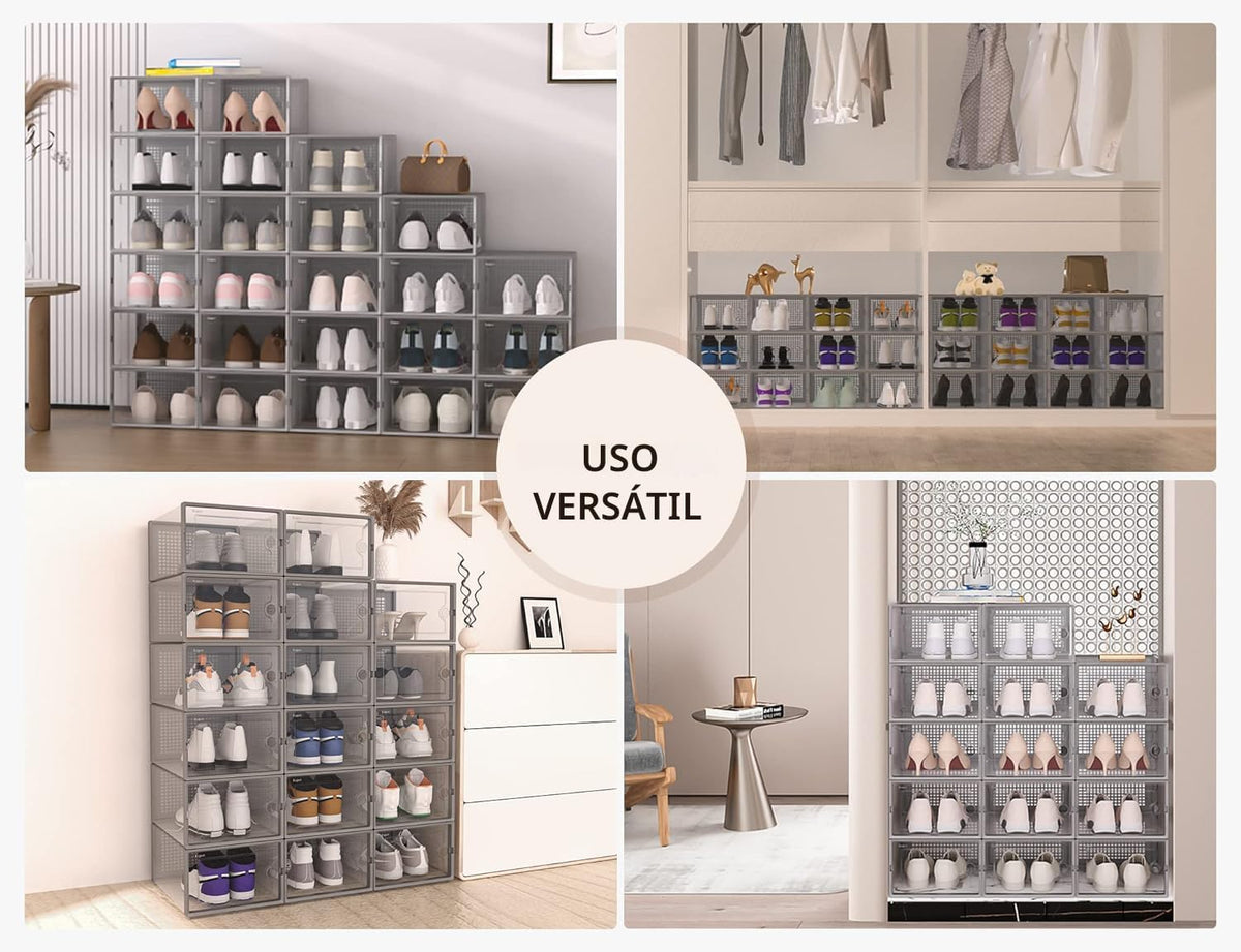 Kuject Cajas de almacenamiento de zapatos grandes, 12 unidades | Es...