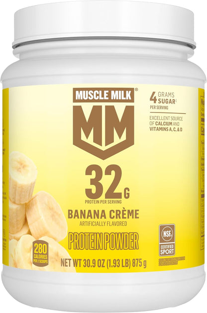 Muscle Milk Polvo de Proteína Genuine, Crema de Banano, 1.93 Libras...