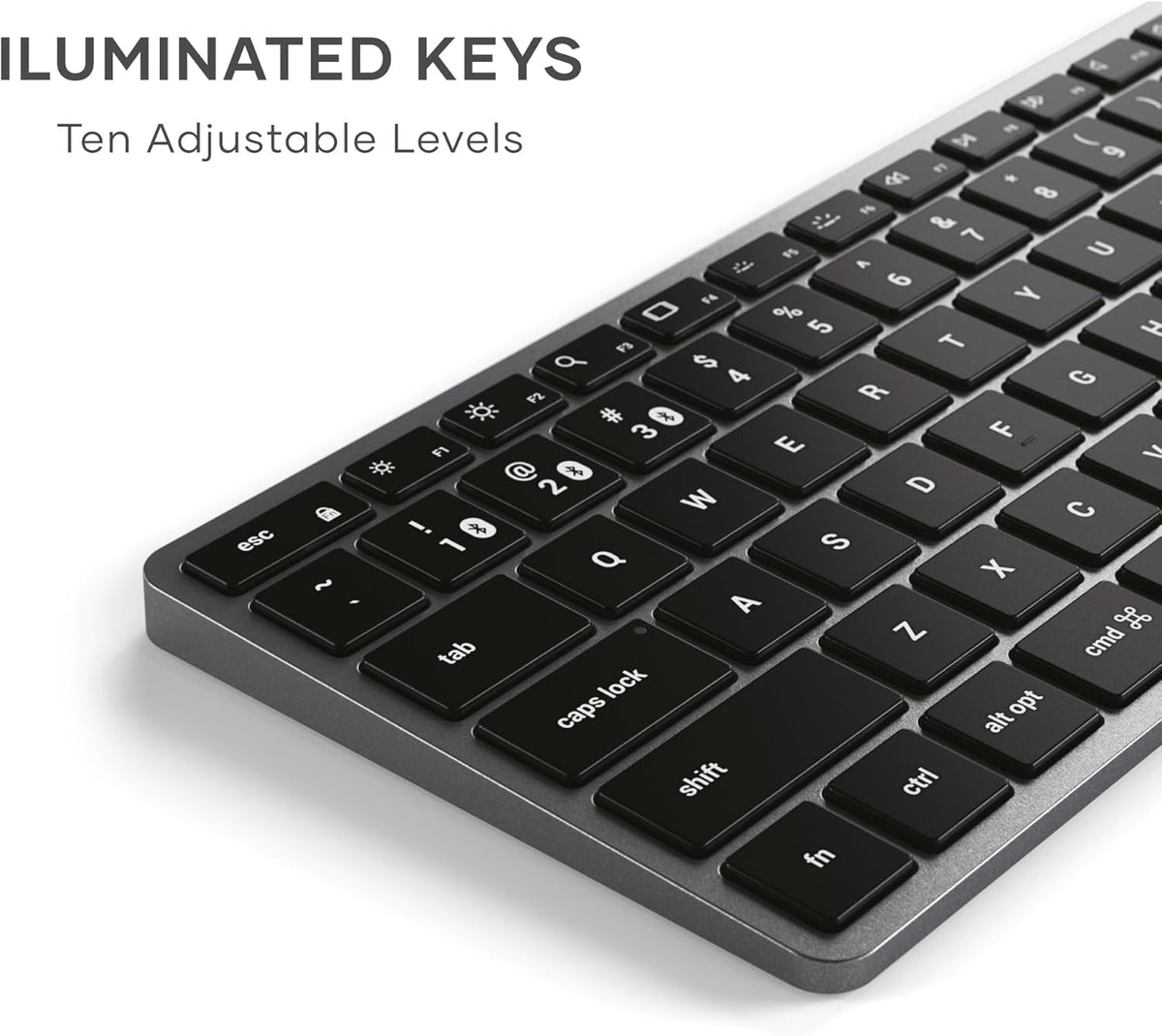 Teclado retroiluminado Bluetooth Satechi Slim X1, sincronización mu...