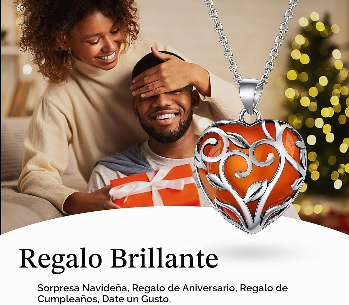 Bestyle Collar de cristal curativo envuelto en árbol de la vida, co...